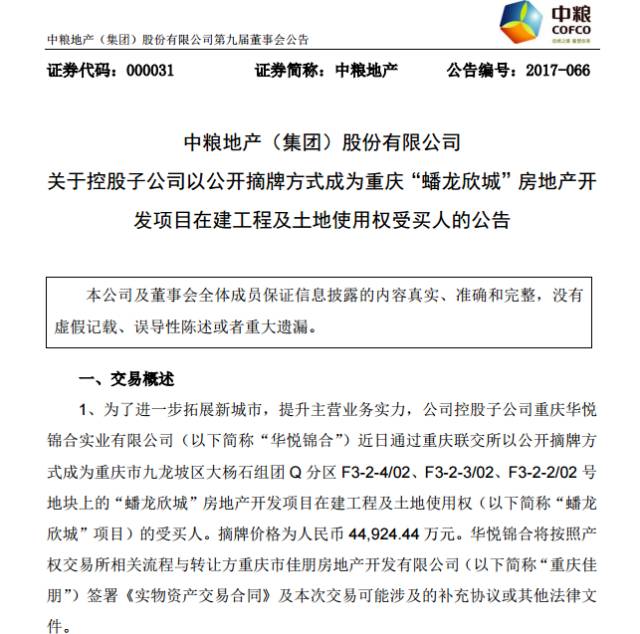 中糧地產(chǎn)定增最新動態(tài)揭秘，最新消息一覽無余