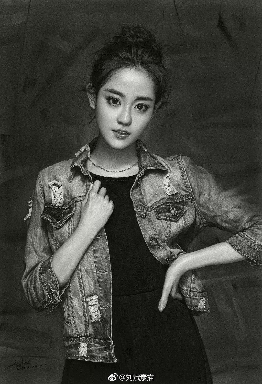劉斌最新素描，展現(xiàn)藝術(shù)變化，成就自信之作